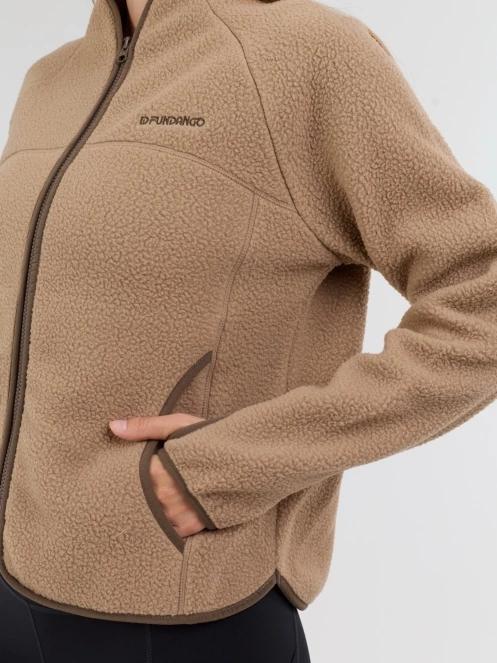 Fundango Roselake Pile Jacket damen fleecepullover sand 7