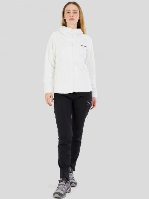 Fundango Zealand Plush Pile Jacket damen fleecepullover weiß 4