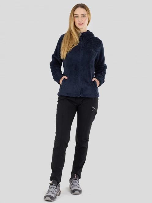Fundango Zealand Plush Pile Jacket damen fleecepullover dunkelblau 4