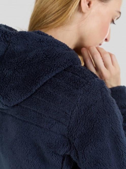 Fundango Zealand Plush Pile Jacket damen fleecepullover dunkelblau 7