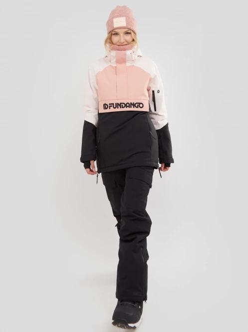 Fundango Birch Logo Anorak damen skijacke rosa 4