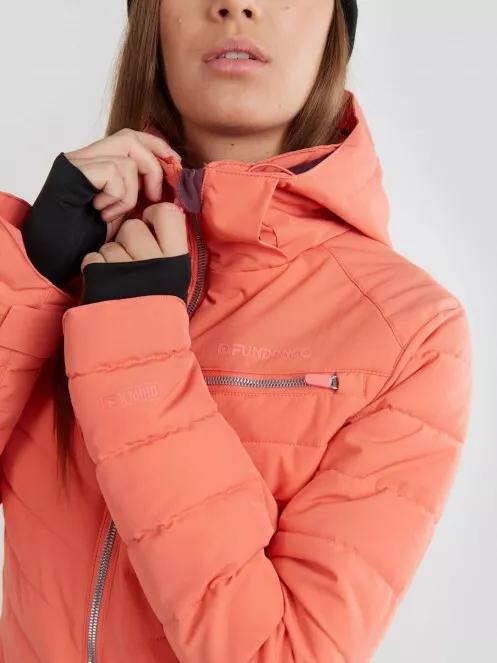 Fundango Punch Padded Jacket damen gesteppt skijacke rot 6