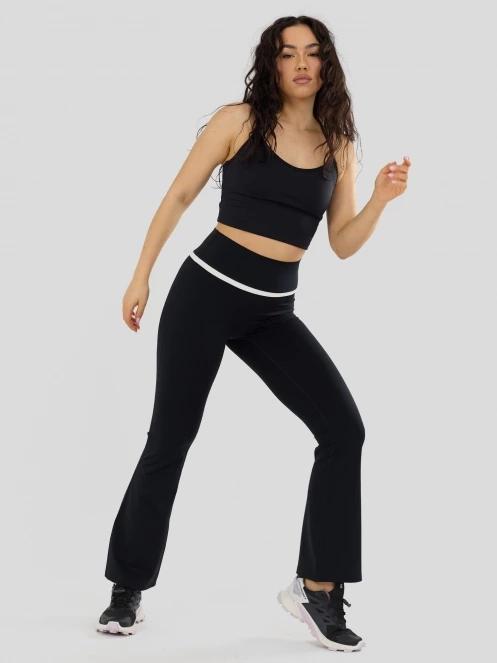 Fundango Flare Leggings damen leggings Schwarz 4