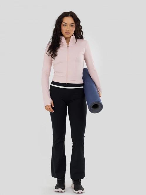 Fundango Flop Zip Up Top damen langarm sport t-shirt rosa 5