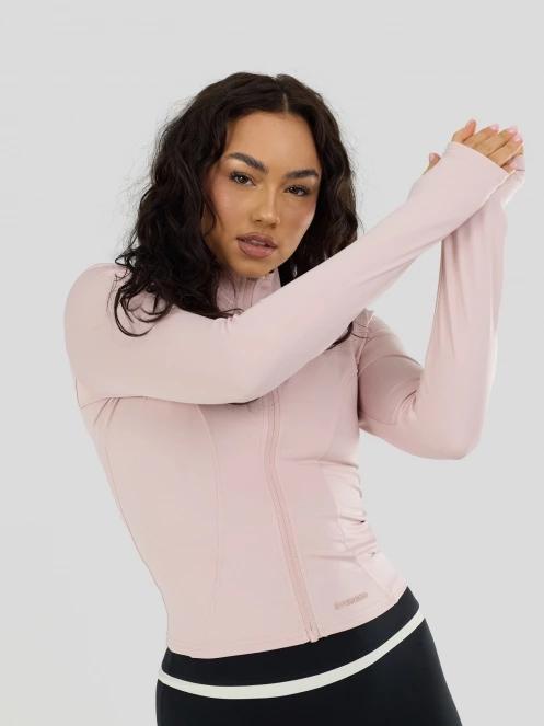 Fundango Flop Zip Up Top damen langarm sport t-shirt rosa 6