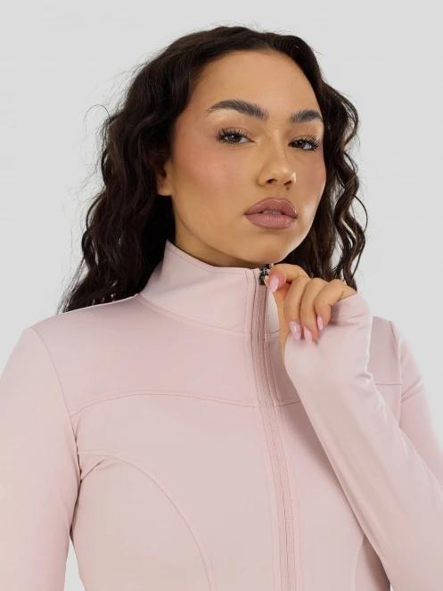 Fundango Flop Zip Up Top damen langarm sport t-shirt rosa 10