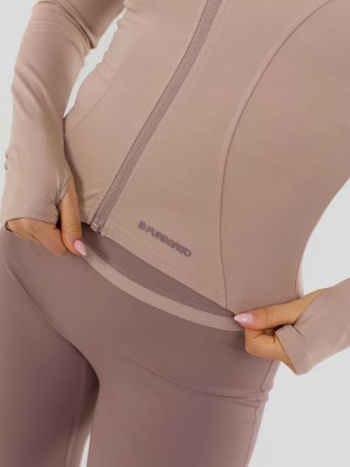 Fundango Flop Zip Up Top damen langarm sport t-shirt rosa 6
