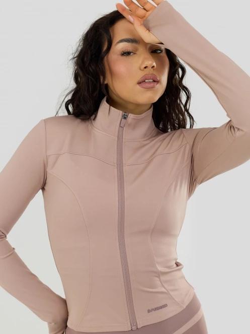 Fundango Flop Zip Up Top damen langarm sport t-shirt rosa 7