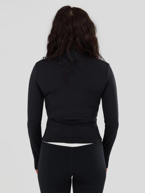 Fundango Flop Zip Up Top damen langarm sport t-shirt Schwarz 3