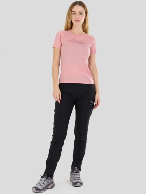 Fundango Reinga Merino T-shirt damen funktionsshirt rosa 4