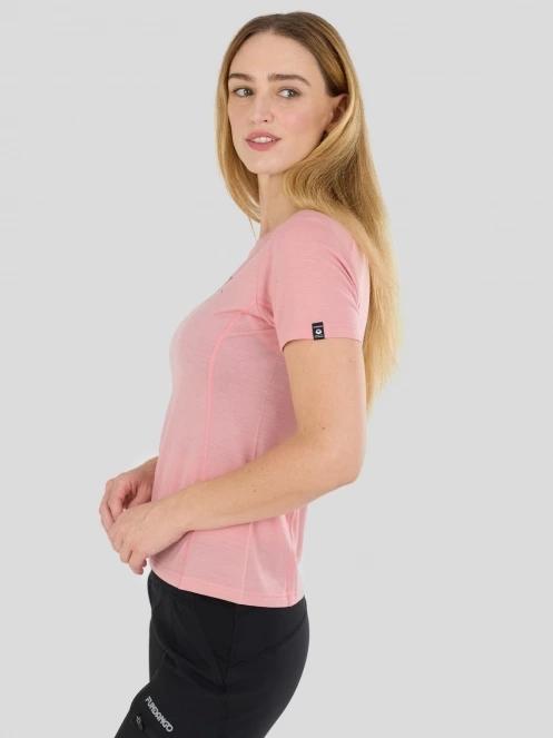 Fundango Reinga Merino T-shirt damen funktionsshirt rosa 7