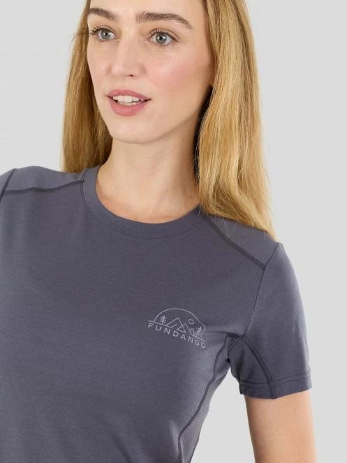 Fundango Reinga Merino T-shirt damen funktionsshirt blau 6