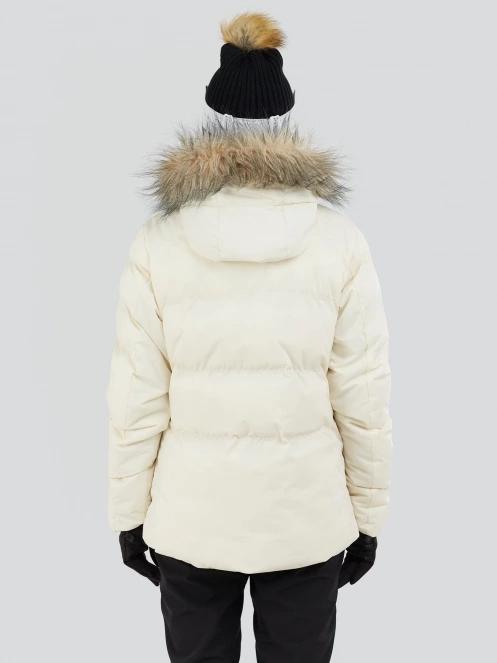 Fundango Elyra Fur Padded Jacket damen skijacke weiß 4