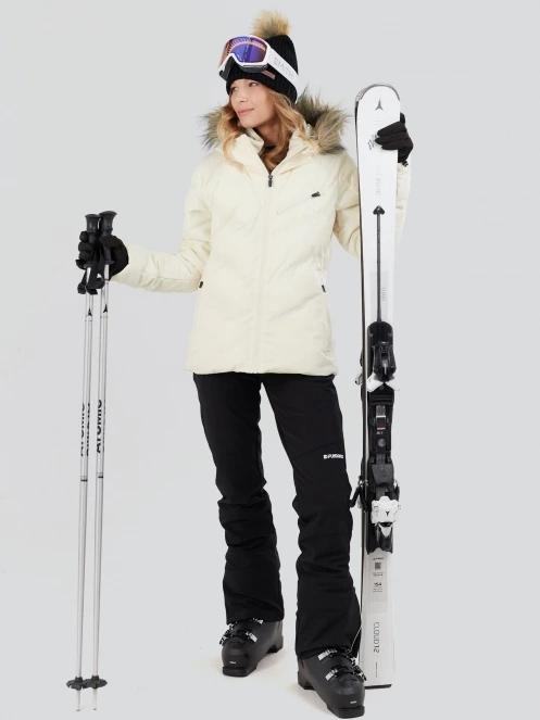 Fundango Elyra Fur Padded Jacket damen skijacke weiß 5