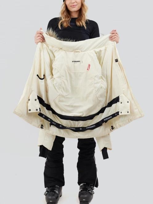 Fundango Elyra Fur Padded Jacket damen skijacke weiß 6