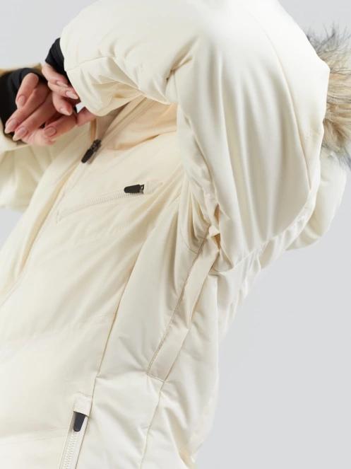 Fundango Elyra Fur Padded Jacket damen skijacke weiß 10