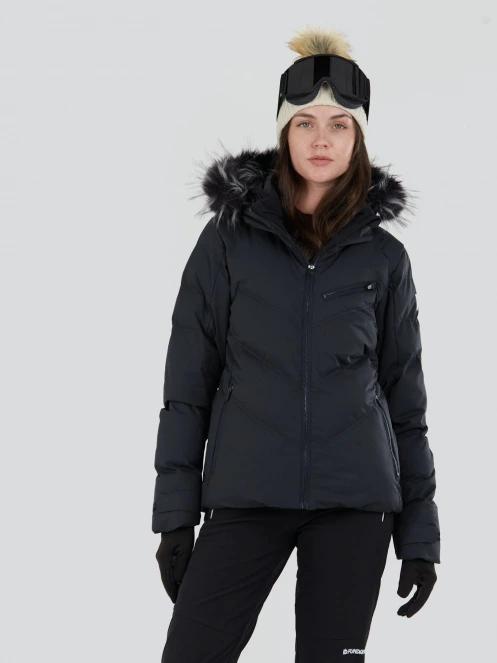 Fundango Elyra Fur Padded Jacket damen skijacke Schwarz 2