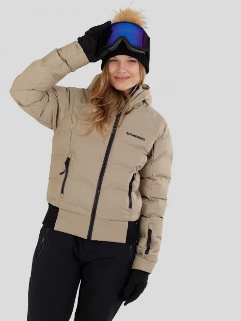 Fundango Zina Padded Jacket damen gesteppt skijacke sand 2