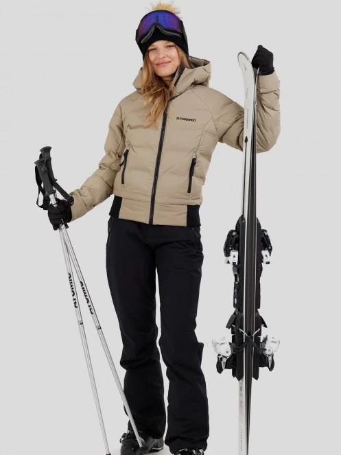 Fundango Zina Padded Jacket damen gesteppt skijacke sand 4