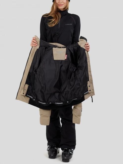 Fundango Zina Padded Jacket damen gesteppt skijacke sand 5