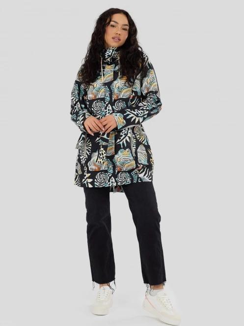 Fundango Regina III Waterproof Trench Jacket damen regenmantel Schwarz 4