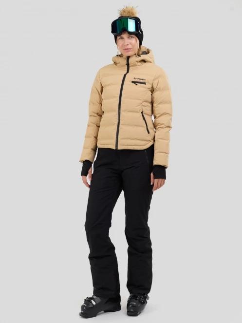 Fundango Rodney Padded Jacket damen gesteppt skijacke sand 3