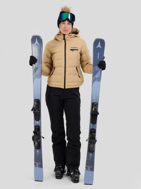 Fundango Rodney Padded Jacket damen gesteppt skijacke sand 4