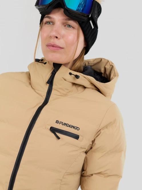 Fundango Rodney Padded Jacket damen gesteppt skijacke sand 6