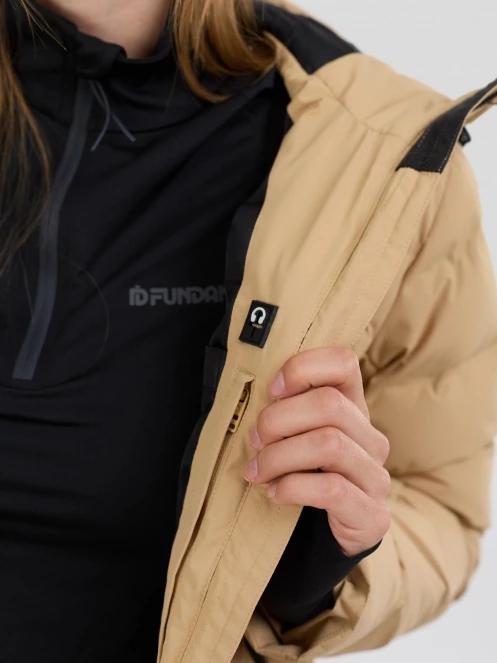 Fundango Rodney Padded Jacket damen gesteppt skijacke sand 8