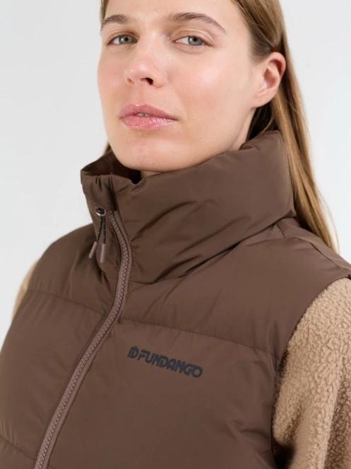 Fundango Keira Padded Vest damen westen braun 5