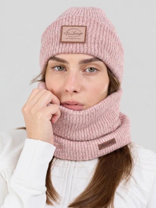 Fundango Grace Beanie damen strickmütze rosa 2