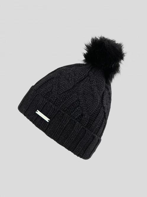 Fundango Renna II Beanie damen strickmütze Schwarz 2