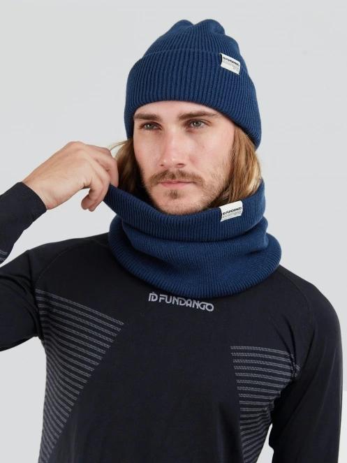Fundango Tara Neckwarmer herren schlauchschal dunkelblau 4