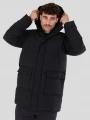 Fundango Nordvik Parka Jacket herren wattierte winterjacke Schwarz 1