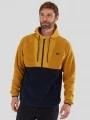 Fundango Carlos Fleece Pullover herren kapuzenpullover gelb 1