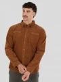 Fundango Oregon Corduroy Shirt herren langarmhemd braun 1