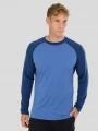 Fundango Rotorua Merino Longsleeve herren funktionsshirt blau 1
