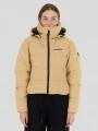Fundango Amber Cropped Jacket damen gesteppt übergangsjacke gelb 1
