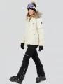 Fundango Elyra Fur Padded Jacket damen skijacke weiß 1