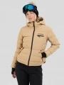 Fundango Rodney Padded Jacket damen gesteppt skijacke sand 1